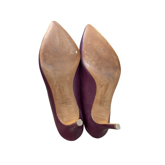 Cole Haan Womens Burgundy Leather Suede 4" Heels Size 9. 5B SKU 9102 - Picture 6 of 14